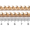 UV Plating Pearlized Glass Pearl Beads Strands GLAA-F128-01A-T8-2