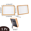 Wood with Paper Dried Flower Photo Frame AJEW-WH0314-109A-2