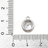Brass Pave Clear Cubic Zirconia Charms CU-CBAD306-24B-P-3
