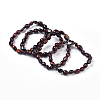 Natural Red Tiger Eye Bead Stretch Bracelets BJEW-K213-13-1