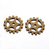 Tibetan Style Alloy Gear Pendants TIBEP-5307-AB-FF-1