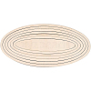 Unfinished Basswood Oval Set DIY-WH0292-48-1