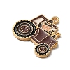 Thanksgiving Day Golden Tone Alloy Enamel Pendants ENAM-M002-01I-G-2