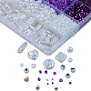 DIY 24 Style Acrylic & ABS Beads Jewelry Making Finding Kit DIY-NB0012-02A-2