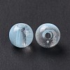 Transparent Spray Painted Acrylic Beads MACR-C013-17-4