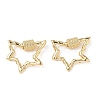 Brass Screw Carabiner Lock Charms KK-Z118-04G-1