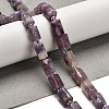 Natural Lepidolite/Purple Mica Stone Beads Strands G-K245-I16-01-2