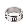 Titanium Steel Spinner Ring RJEW-C019-06P-1