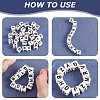 52Pcs 26 Styles Glazed Porcelain Beads PORC-UN0001-03-2