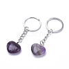 Natural Amethyst Keychain KEYC-S253-10-2