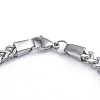 Tarnish Resistant Unisex 304 Stainless Steel Wheat Chain SJEW-L198-001P-3