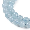 Natural Aquamarine Bead Strands G-J376-23-8mm-2