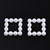 ABS Plastic Imitation Pearl Linking Rings OACR-T015-08-01-2