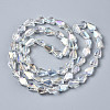 Electroplate Glass Beads Strands EGLA-N008-006-A01-2