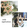 Elecrelive 2Pcs 2 Style Christmas Theme Wood Pendant Decorations HJEW-EL0001-01A-5