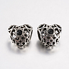 Tibetan Style Alloy Rhinestone European Beads PALLOY-F200-06B-1