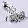 Word BITCH 304 Stainless Steel Straight Barbell 15 Gauge Piercing Tongue Rings for Women Men WG8A634-06-1