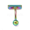 304 Stainless Steel T-Shaped Curved Barbell LS-AJEW-G041-04M-3