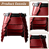 Medieval Viking PU Leather Belt Skirt AJEW-WH20077-031B-3