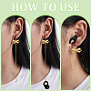 2Piar 201 & 304 Stainless Steel Hoop Earrings EJEW-WR00004-3