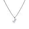 Cool Dinosaur Necklace Street Hip-hop Cool Couple Pendant Long Necklace OU0635-1