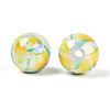 Printed Opaque Acrylic Beads MACR-T048-04M-3