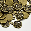 Antique Bronze Plated Alloy Rhinestone Charms LS-ALRI-J153-05-NF-2