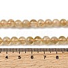 Heated Natural Citrine Beads Strands G-D323-A01-6mm-B-5
