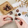 8Pcs 2 Styles Natural Wood Locket Pendants WOOD-GA0001-72-3