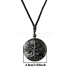 Natural Obsidian Pendant Necklace for Men PW-WG33725-05-1