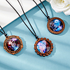 Glass Pendants WOOD-NB0001-63B-5