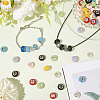 96Pcs 8 Colors Resin European Beads RESI-SC0005-85-4