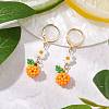 Glass Seed Beads Leverback Earrings EJEW-MZ00343-1