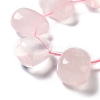 Natural Rose Quartz Beads Strands G-P528-E05-01-3