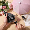 2 Bags 2 Colors Mini Polyester & Alloy Umbrella AJEW-CA0005-44-3