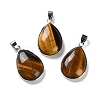 Natural Tiger Eye Pendants G-B123-05P-05-1