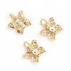 Brass Micro Pave Cubic Zirconia Pendants ZIRC-E164-18A-G-2