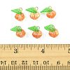 20Pcs 2 Colors Glass & Acrylic Pendants PALLOY-FS00051-5