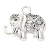 Elephant Tibetan Style Alloy Pendants TIBEP-R344-54AS-LF-1
