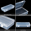 10Pcs Transparent Plastic Bead Containers CON-BC0002-25-4