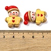 Christmas Theme Resin Cabochons RESI-R451-01G-3