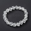 Frosted Glass Beads Stretch Bracelets BJEW-I296-10D-01-1