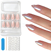 1 Bag ABS Plastic Mermaid Metallic Effect Press On False Nails MRMJ-CP0001-63-9