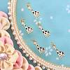 5Pcs Brass Enamel Pendants KK-SZ0004-98A-5