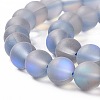 Synthetic Moonstone Beads Strands G-E573-01B-01-3