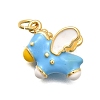 Brass Enamel Pendants KK-C087-09G-01-1