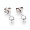 304 Stainless Steel Stud Earrings EJEW-H353-03S-5MM-1