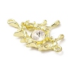 Alloy Crystal Rhinestone Pendants PALLOY-P294-01G-01-3