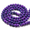 Baking Paint Round Glass Bead Strands LS-DGLA-S084-8mm-64-2