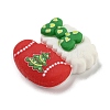 Christmas Opaque Resin Decoden Cabochons RESI-U006-03C-2